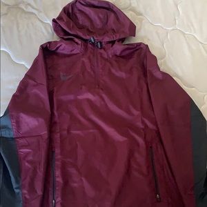 Nike Raincoat Burgundy color